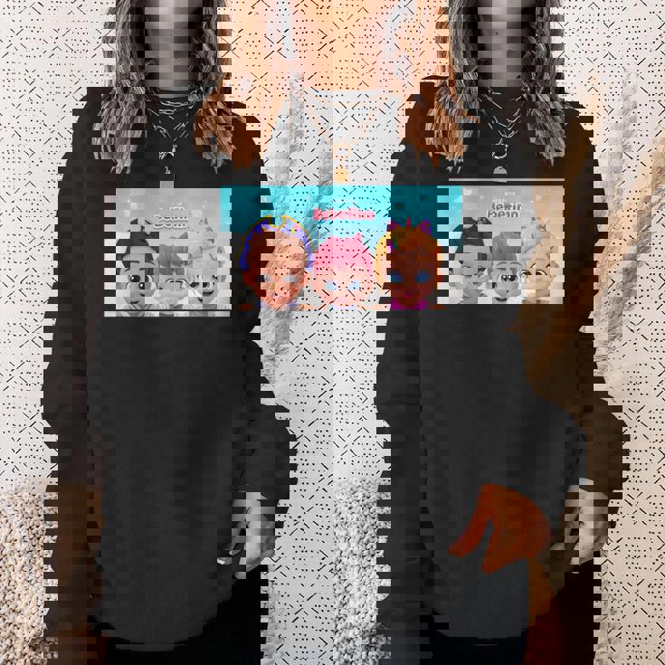 ベベフィクンででししし・良し・キッメンズ・ネガーマンズ スウェットシャツ 彼女への贈り物