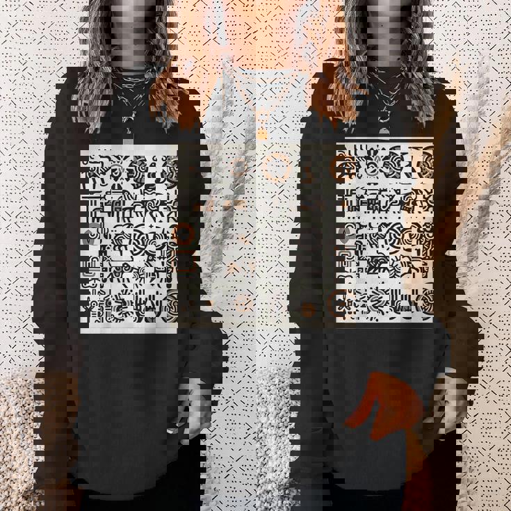 ペトログリフロックの彫刻ネイティブアメリカン スウェットシャツ 彼女への贈り物