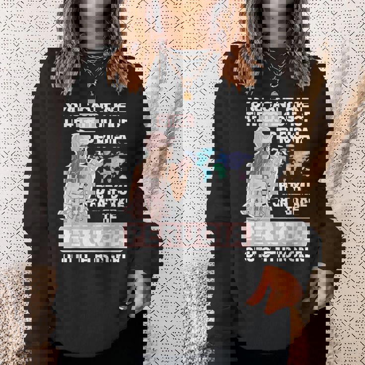 ペルージャシティのクールな少女 誇り高きペルージャガール スウェットシャツ 彼女への贈り物