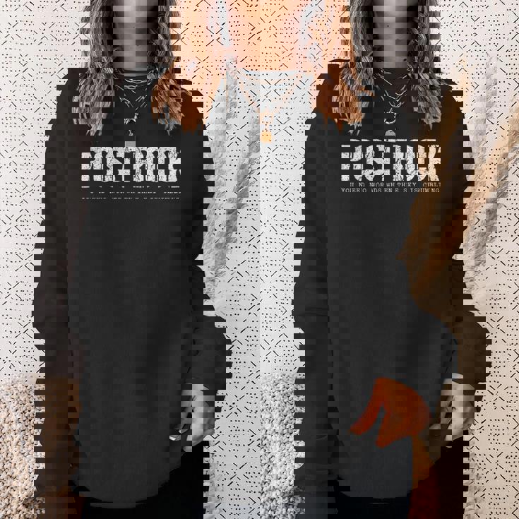 ポストロックミュージック スウェットシャツ 彼女への贈り物