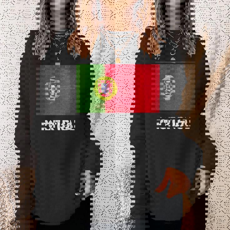 ポルトガル国旗tシャツ スウェットシャツ 彼女への贈り物