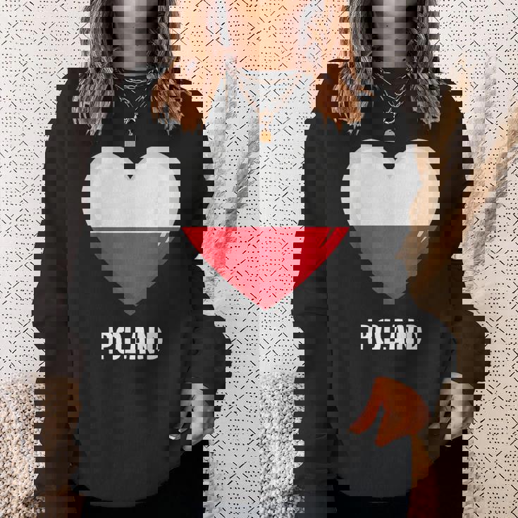 ポーランド国旗シャツ スウェットシャツ 彼女への贈り物