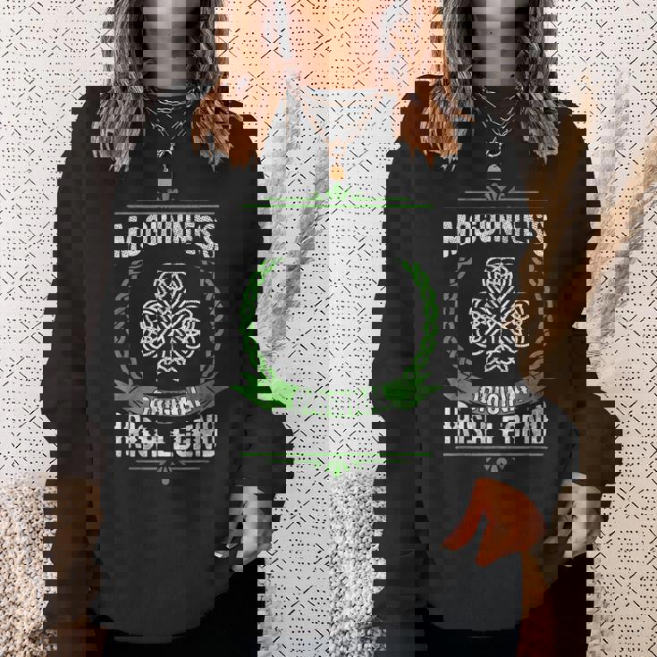 マクギネス アイルランド名 伝説 シャムロック 聖パトリックデー スウェットシャツ 彼女への贈り物