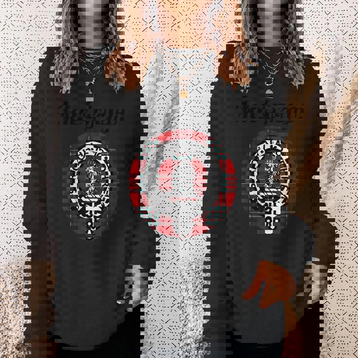 マクレガー クラン スコットランド 名前 紋章 タータン スウェットシャツ 彼女への贈り物