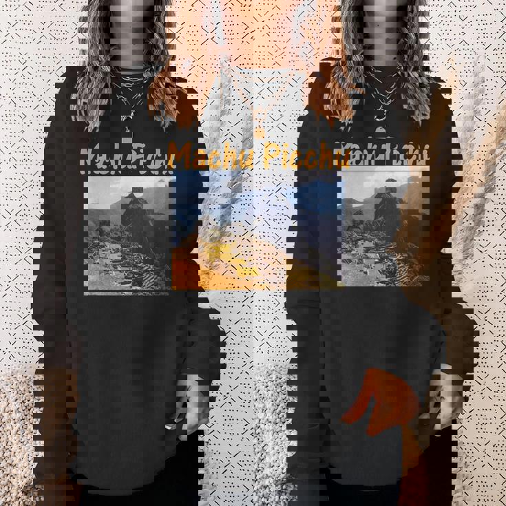 マチュピチュペルー遺跡 日の出 スウェットシャツ 彼女への贈り物