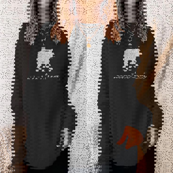 ママベア シャツ かわいい 母の日 ギフト ホワイト スウェットシャツ 彼女への贈り物