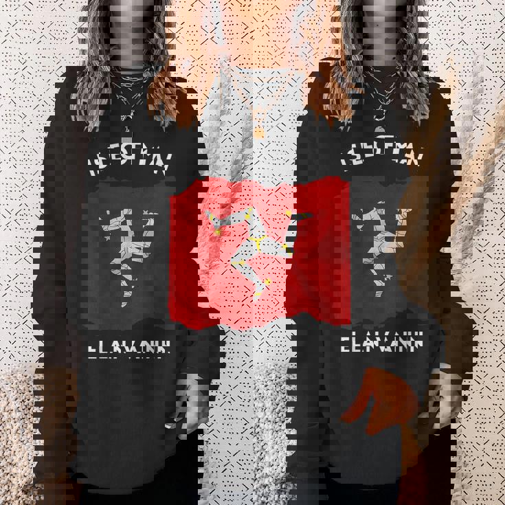 マン島国旗 マンクス語「エラン・ヴァンニン」トリスケリオン スウェットシャツ 彼女への贈り物