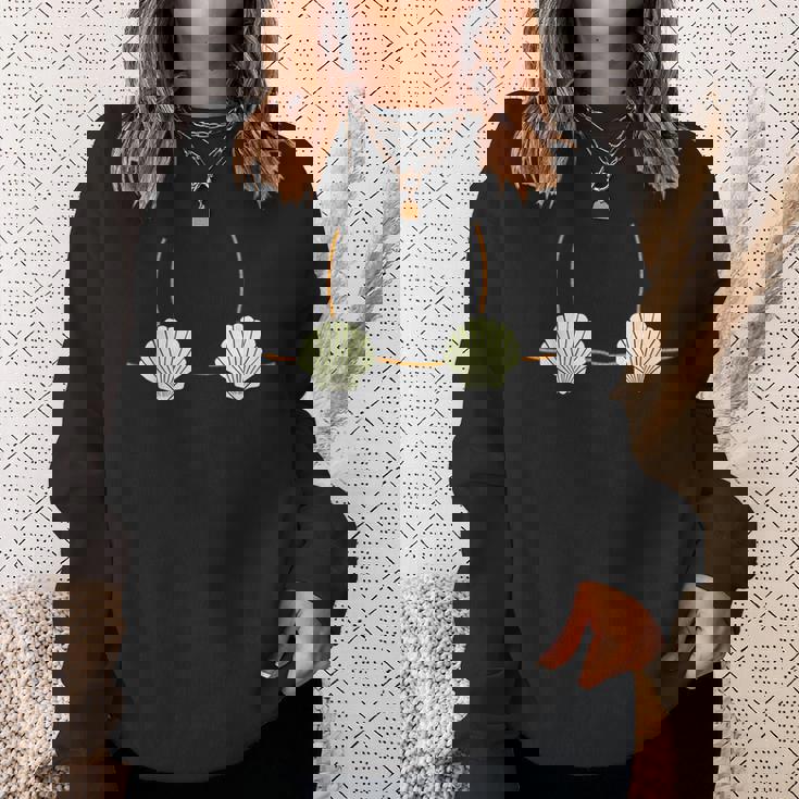 マーメイド貝殻ビキニトップ 面白い スウェットシャツ 彼女への贈り物