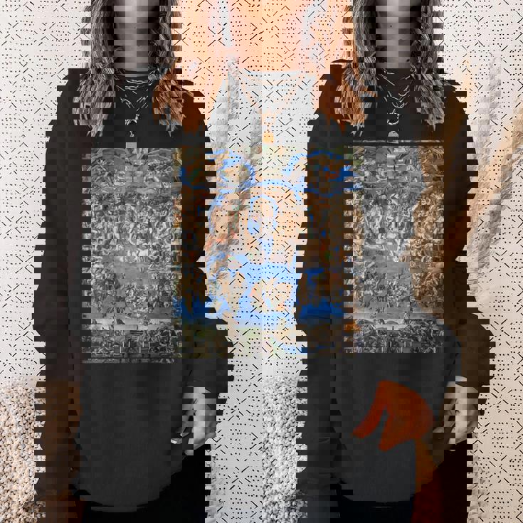 ミケランジェロ 最後の審判 フレスコ画 1536-1541 年の作品 スウェットシャツ 彼女への贈り物