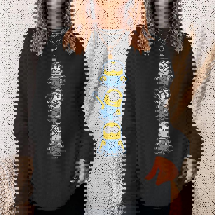 ミニオンズ カレッジエイト 2024 フロント&バック スウェットシャツ 彼女への贈り物