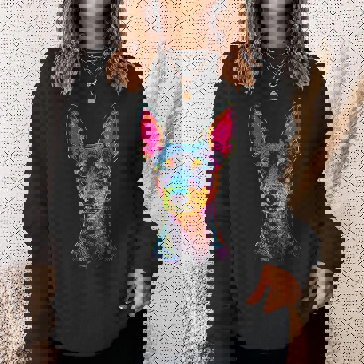 ミニチュアピンシャー 犬 モチーフ ペット ミニチュア ピンシャー スウェットシャツ 彼女への贈り物