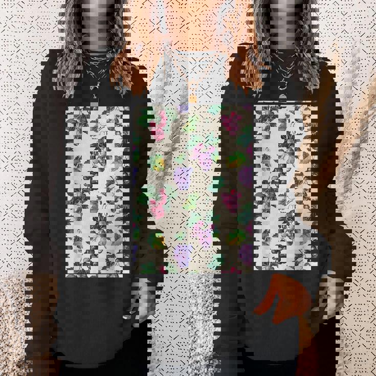 ミニマリストのブドウ柄アート。 スウェットシャツ 彼女への贈り物