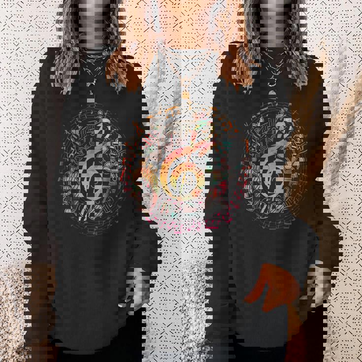 ミュージシャンギフト ト音記号音楽 スウェットシャツ 彼女への贈り物