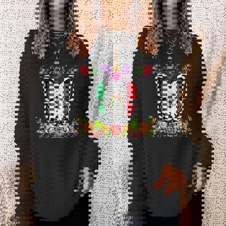 メキシコ独立記念日 バタフライ メキシコ スウェットシャツ 彼女への贈り物