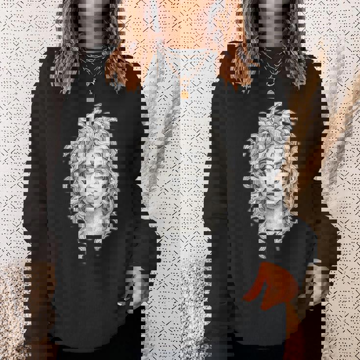 メデューサ ゴシック 女神 蛇 タトゥー スウェットシャツ 彼女への贈り物