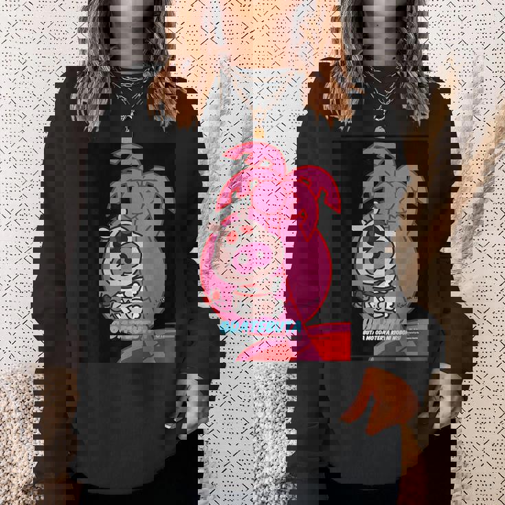 ヤッターマン 吉田すずかデザインa（おだてブタ） スウェットシャツ 彼女への贈り物