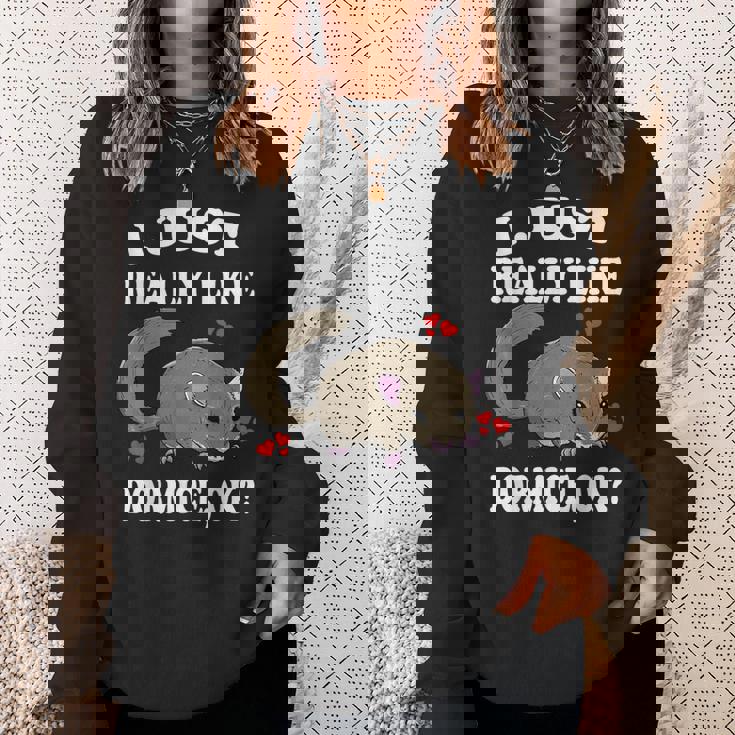 ヤマネのヤマネペットが本当に好き スウェットシャツ 彼女への贈り物