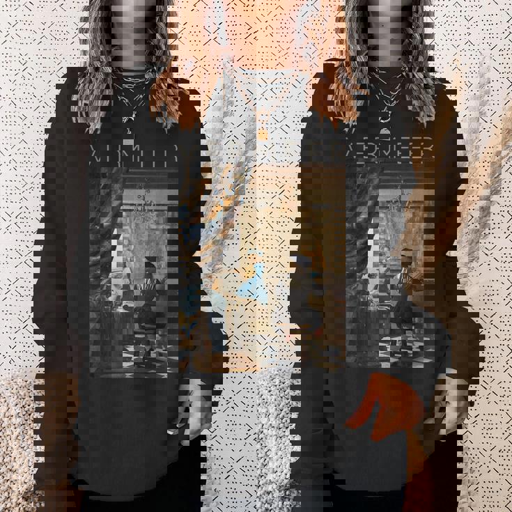 ヨハネス・フェルメール 絵画の芸術 スウェットシャツ 彼女への贈り物