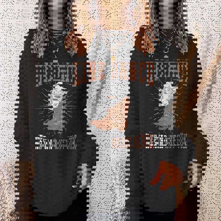 ラインダンス 新壁 新幸福 洋田 ラインダンス スウェットシャツ 彼女への贈り物