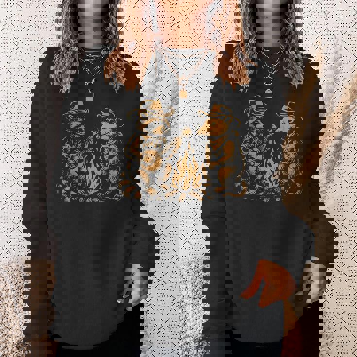 ラクーンバンジョーブルーグラスカントリーミュージック スウェットシャツ 彼女への贈り物