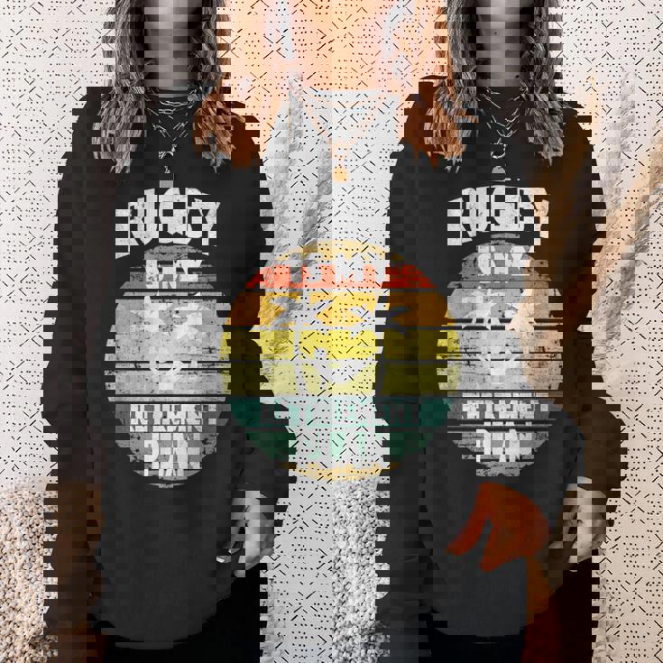 ラグビーは私の退職金制度 ラグビー部の年金受給者 スウェットシャツ 彼女への贈り物