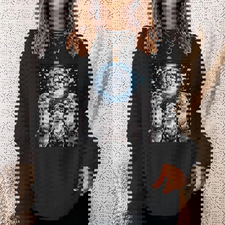 ラッコ マーチ カワウソ ハウリング 月 ヴィンテージ ラッコ スウェットシャツ 彼女への贈り物