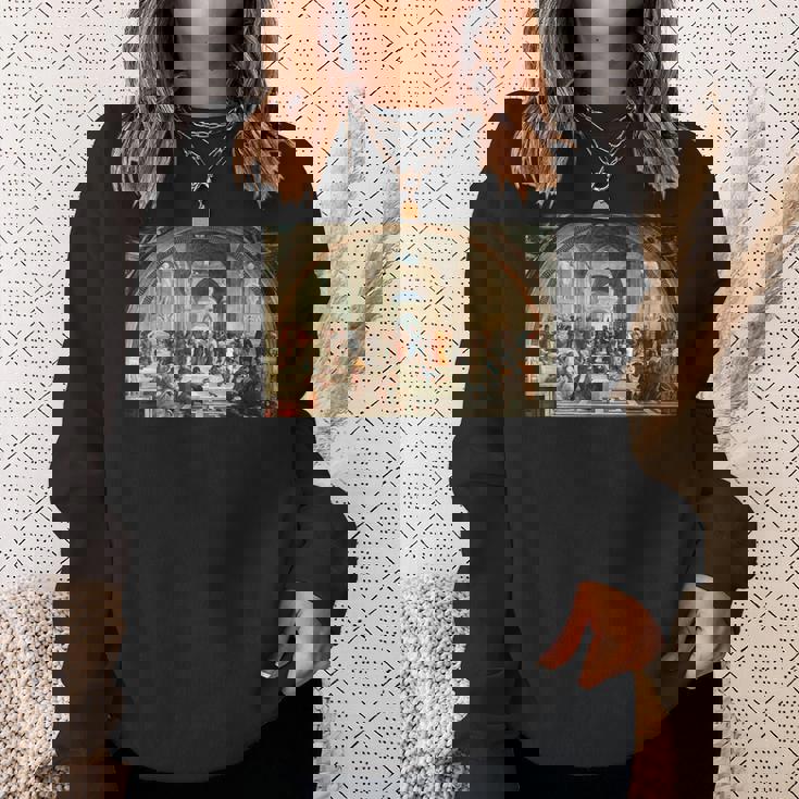 ラファエルによるアテネの学校1511 スウェットシャツ 彼女への贈り物