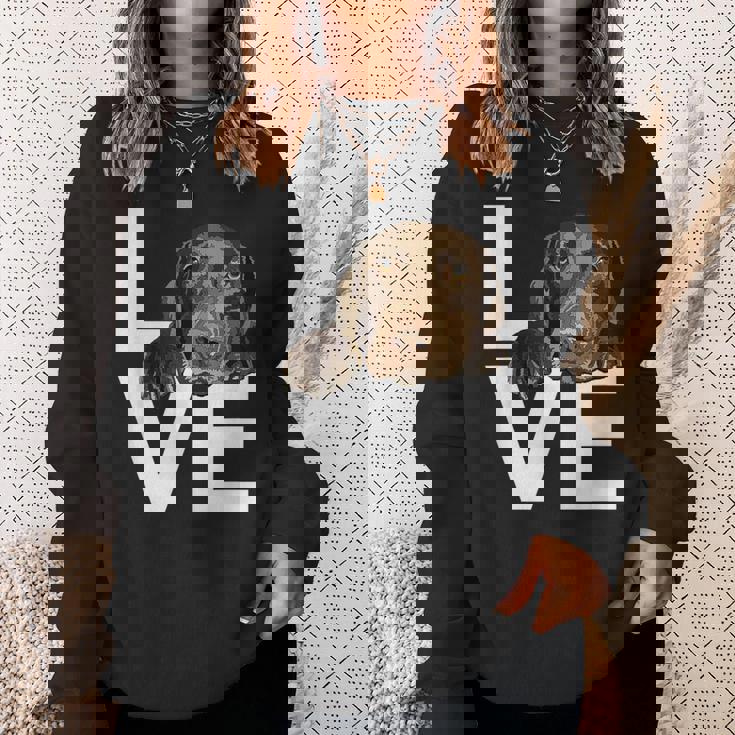 ラブラドールラブチョコレートラボラバー スウェットシャツ 彼女への贈り物