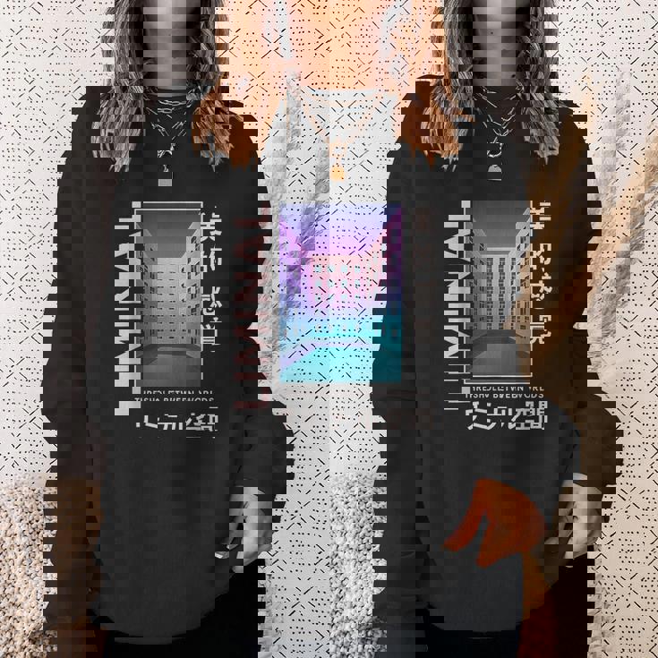 リミナルスペース 美的感覚 日本美的バイブデザイン スウェットシャツ 彼女への贈り物