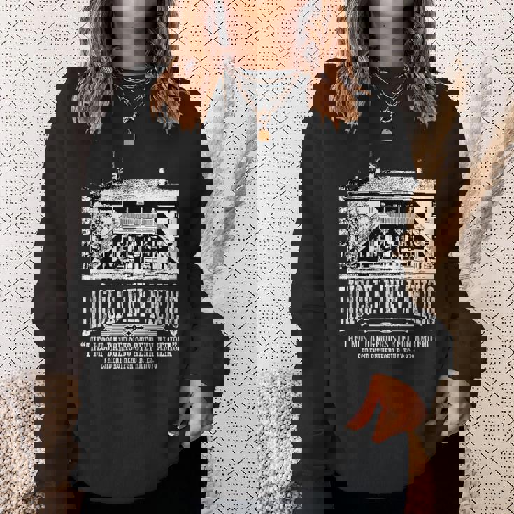 リンカーンニューメキシコ旧裁判所ビリー・ザ・キッド・エスケープス スウェットシャツ 彼女への贈り物