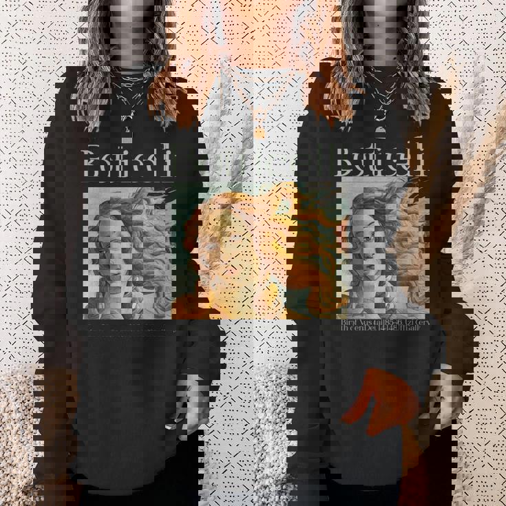 ルネッサンス美的ボッティチェリ ヴィーナスの誕生 アートデザイン 長袖tシャツ スウェットシャツ 彼女への贈り物