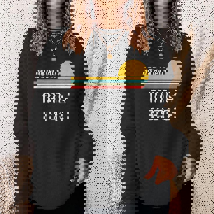 レトロ マンリービーチ オリジナル オーストラリア ヴィンテージ 70年代サンセット アート スウェットシャツ 彼女への贈り物