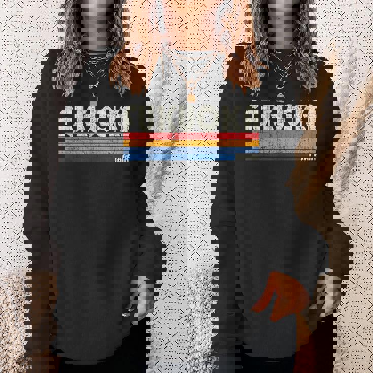 レトロ ヴィンテージ 70年代80年代風 福岡 日本 スウェットシャツ 彼女への贈り物