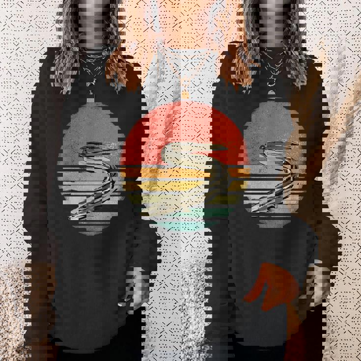 レトロ ヴィンテージ ウナギ 自然 うなぎ 恋人 スウェットシャツ 彼女への贈り物