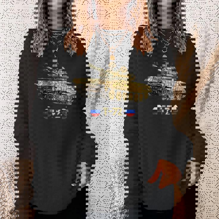 ロシア軍冷戦時代の主戦闘戦車t-72 スウェットシャツ 彼女への贈り物