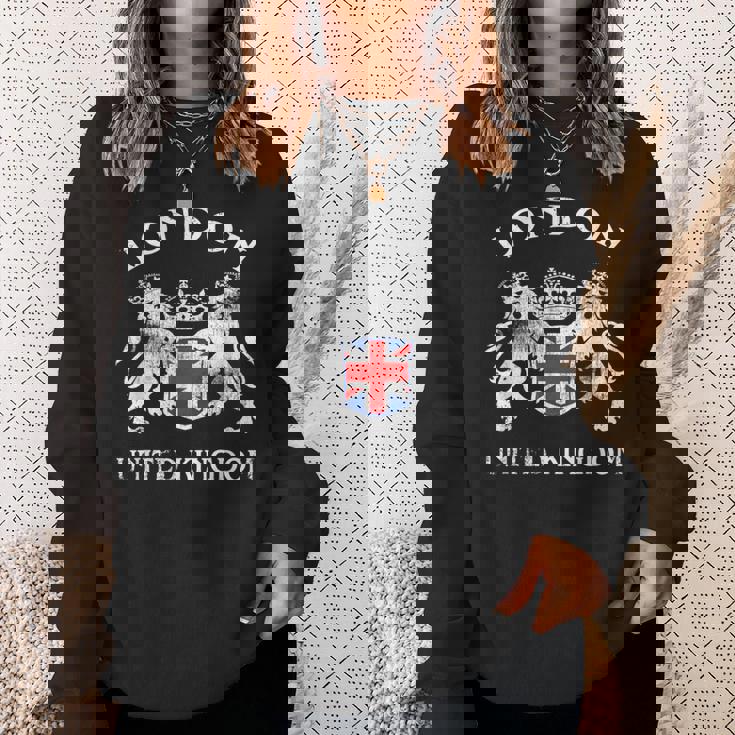 ロンドンのお土産 英国エンブレム 英国国旗 記念品 サイト スウェットシャツ 彼女への贈り物