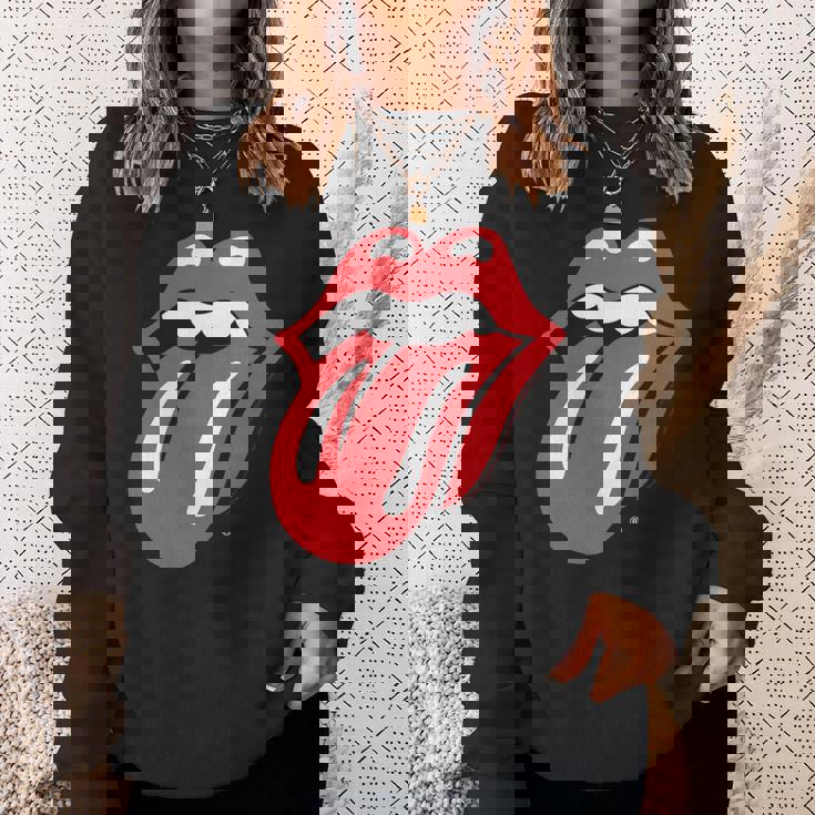 ローリングストーンズ 公式クラシックタン 長袖tシャツ スウェットシャツ 彼女への贈り物