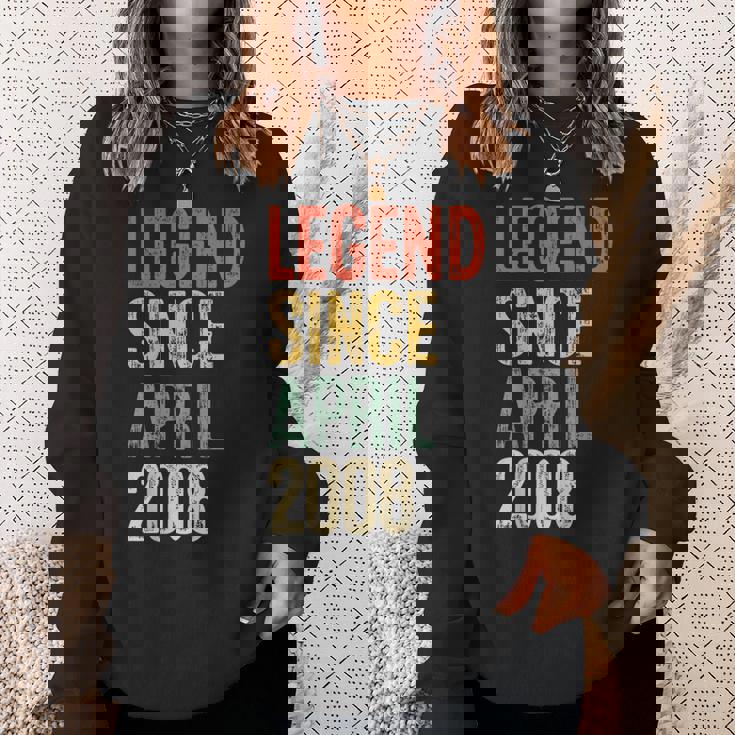 ヴィンテージ 18歳の誕生日デコレーション メンズ 18歳 2008年 18歳の誕生日 スウェットシャツ 彼女への贈り物