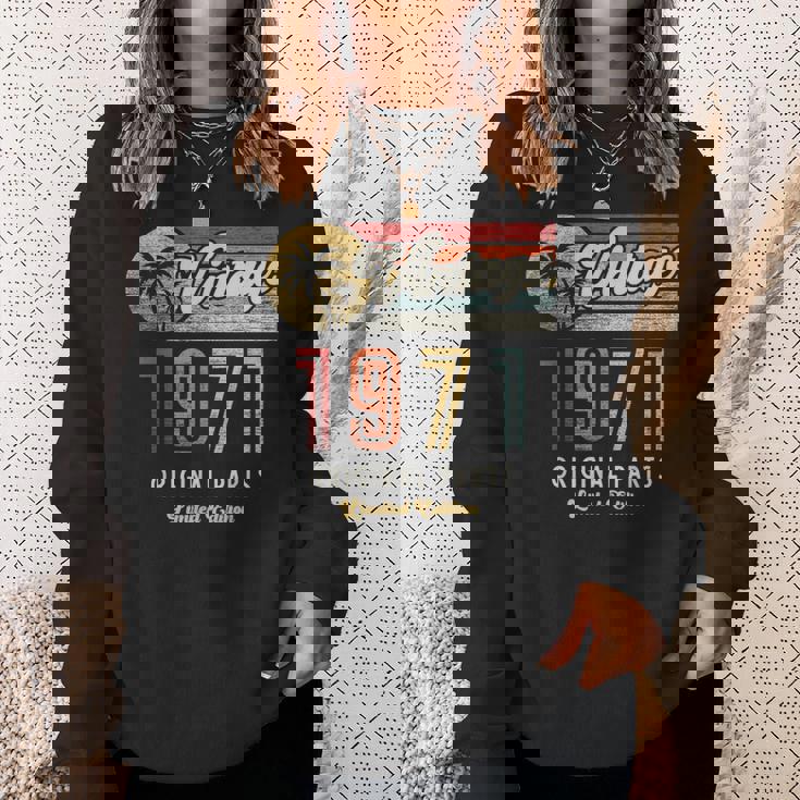 ヴィンテージ 1971 オリジナルパーツ パームス 55歳の誕生日 スウェットシャツ 彼女への贈り物