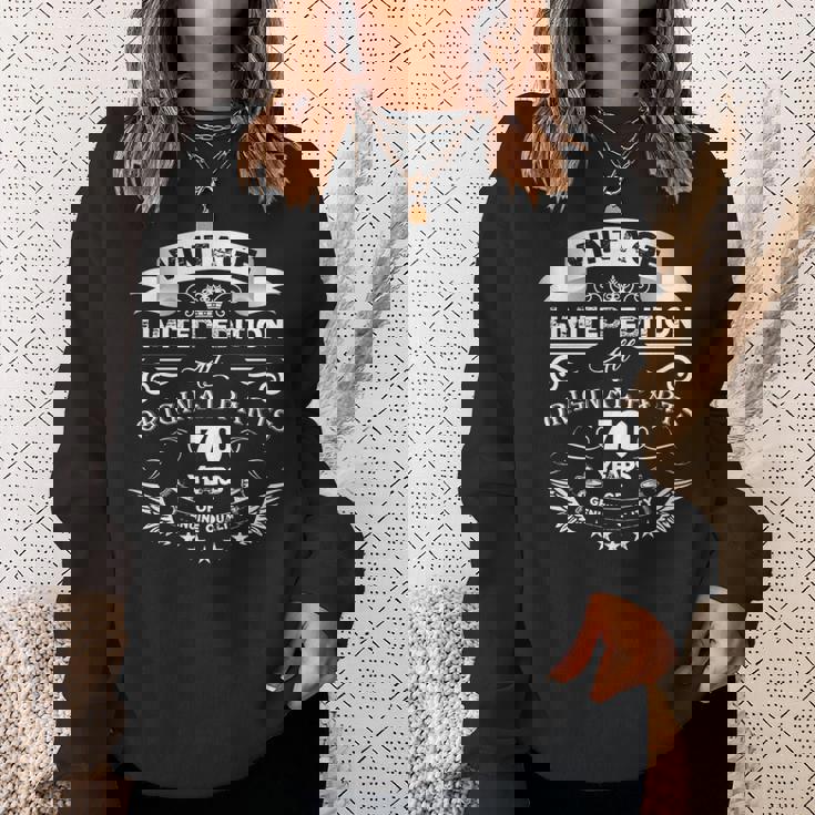 ヴィンテージ 70歳の誕生日シャツ 面白い レトロ メンズ 70歳 長袖tシャツ スウェットシャツ 彼女への贈り物