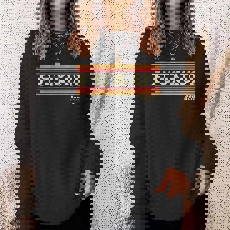 ヴィンテージ 80年代 福井 日本 レトロ グラフィック スウェットシャツ 彼女への贈り物