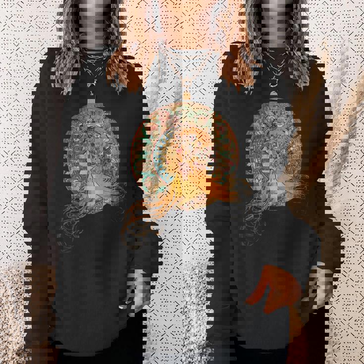 ヴィンテージ アルフォンス・ミュシャ 長袖tシャツ スウェットシャツ 彼女への贈り物