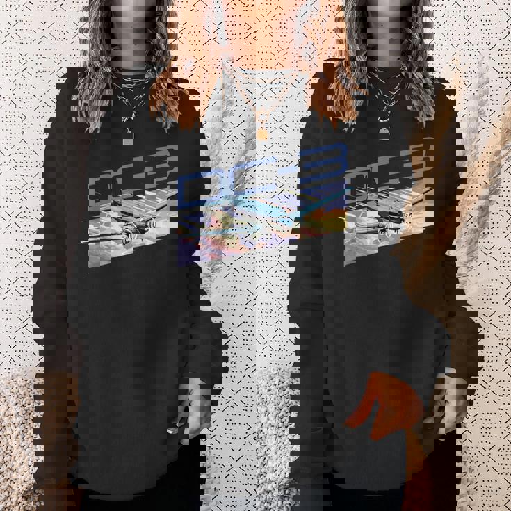 ヴィンテージ エアライン Dc-3 飛行機 スウェットシャツ 彼女への贈り物