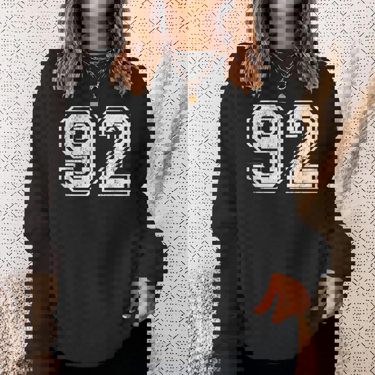 ヴィンテージ スポーツ 数字 92 九十二 スウェットシャツ 彼女への贈り物