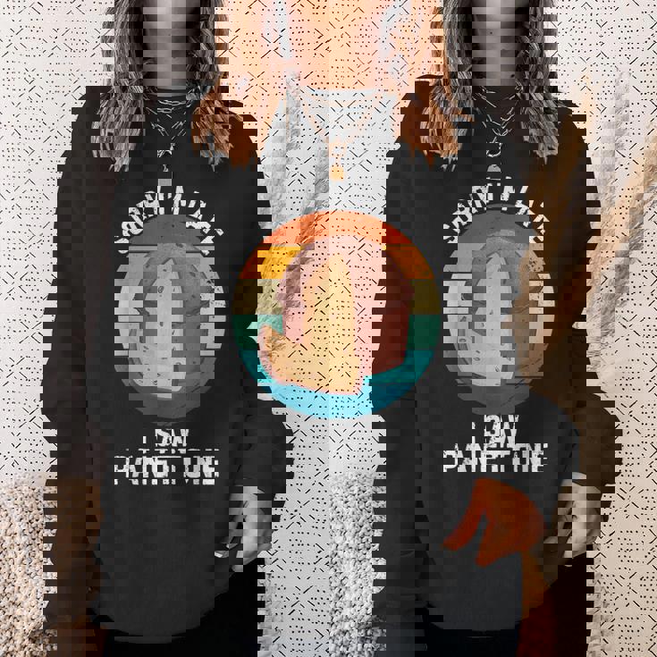 ヴィンテージ パネトーネorry I'm Late Iaw Panettone Food Lover スウェットシャツ 彼女への贈り物