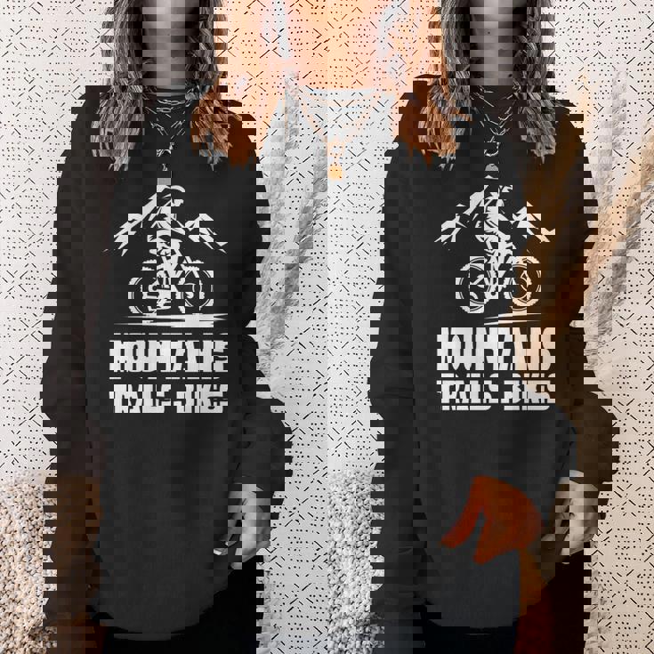 ヴィンテージ マウンテンバイク メンズ レディース バイカー Mtb トレイルバイク 長袖tシャツ スウェットシャツ 彼女への贈り物