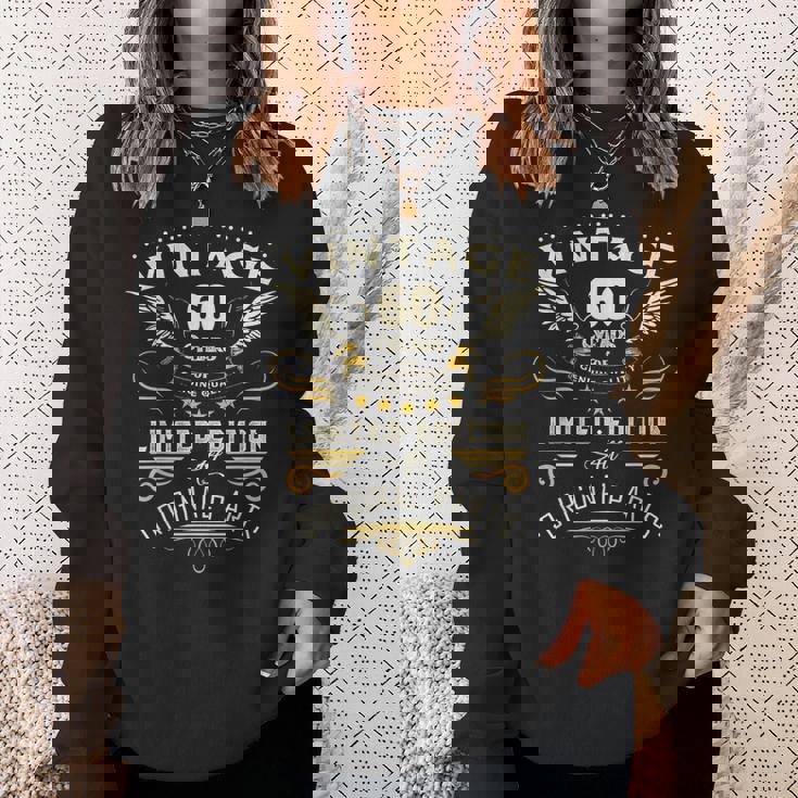 ヴィンテージ 限定版 おもしろ 60歳 ギフト 還暦 スウェットシャツ 彼女への贈り物