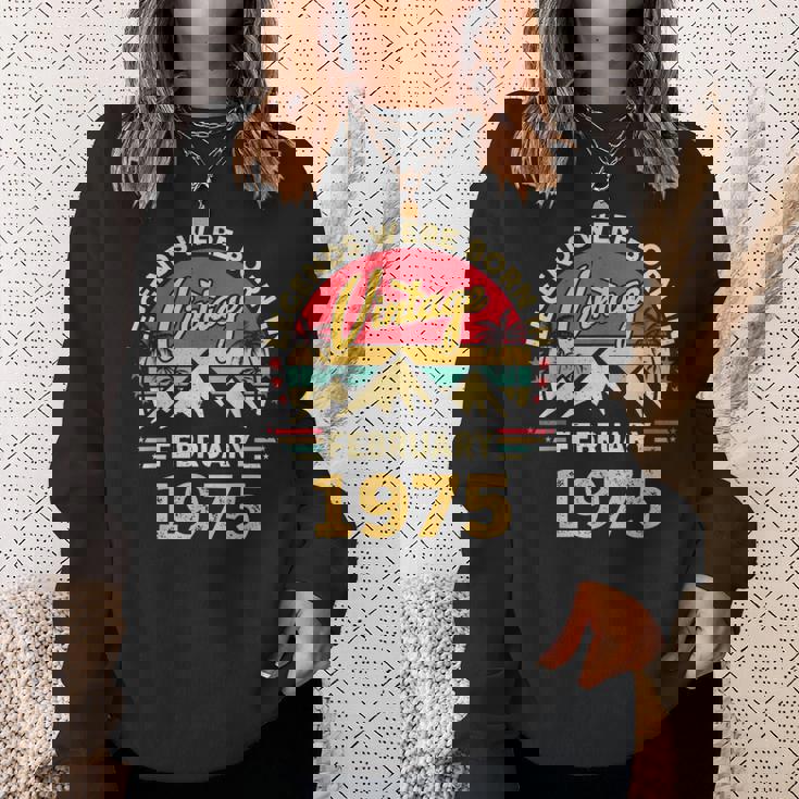 ヴィンテージ51歳の誕生日レジェンドは1975年2月に誕生しました。 スウェットシャツ 彼女への贈り物