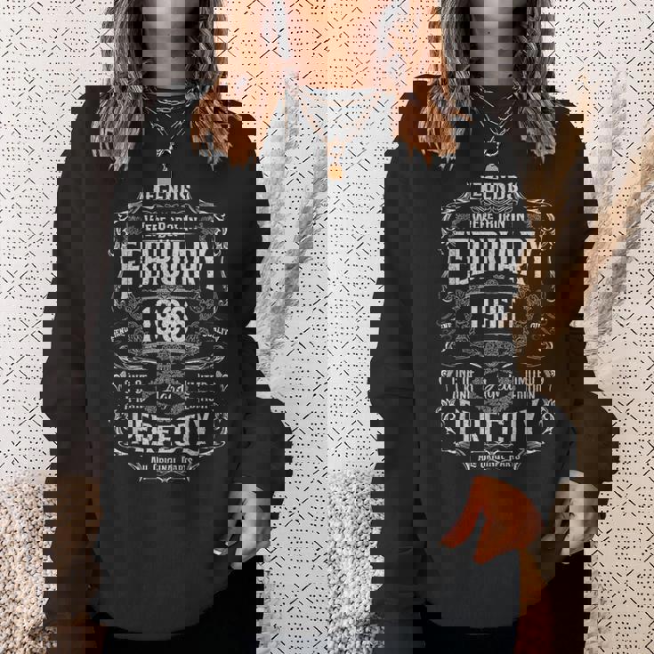 ヴィンテージ60歳の誕生日レジェンドは1966年2月に誕生しました。 スウェットシャツ 彼女への贈り物