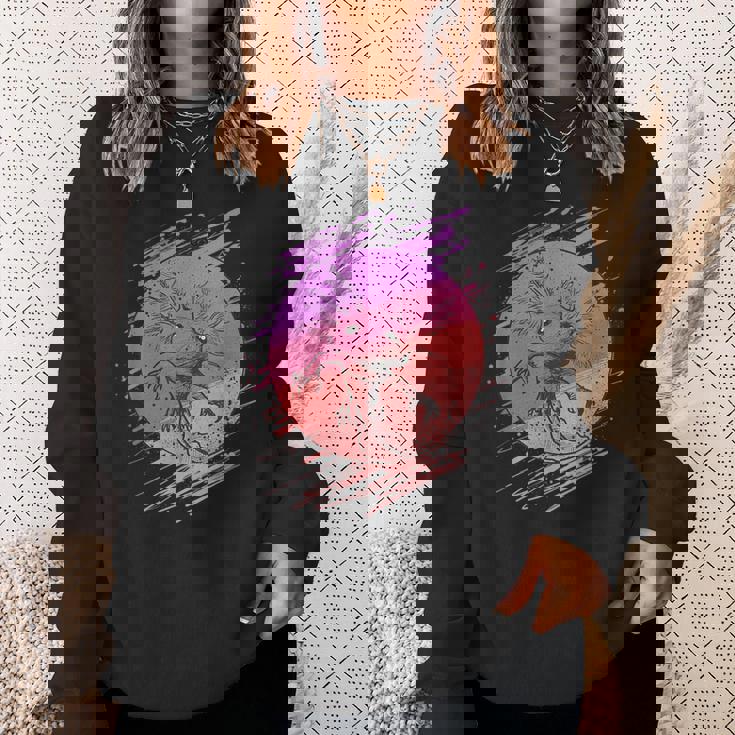 ヴィンテージアホロートルメンズレディースキッズ スウェットシャツ 彼女への贈り物